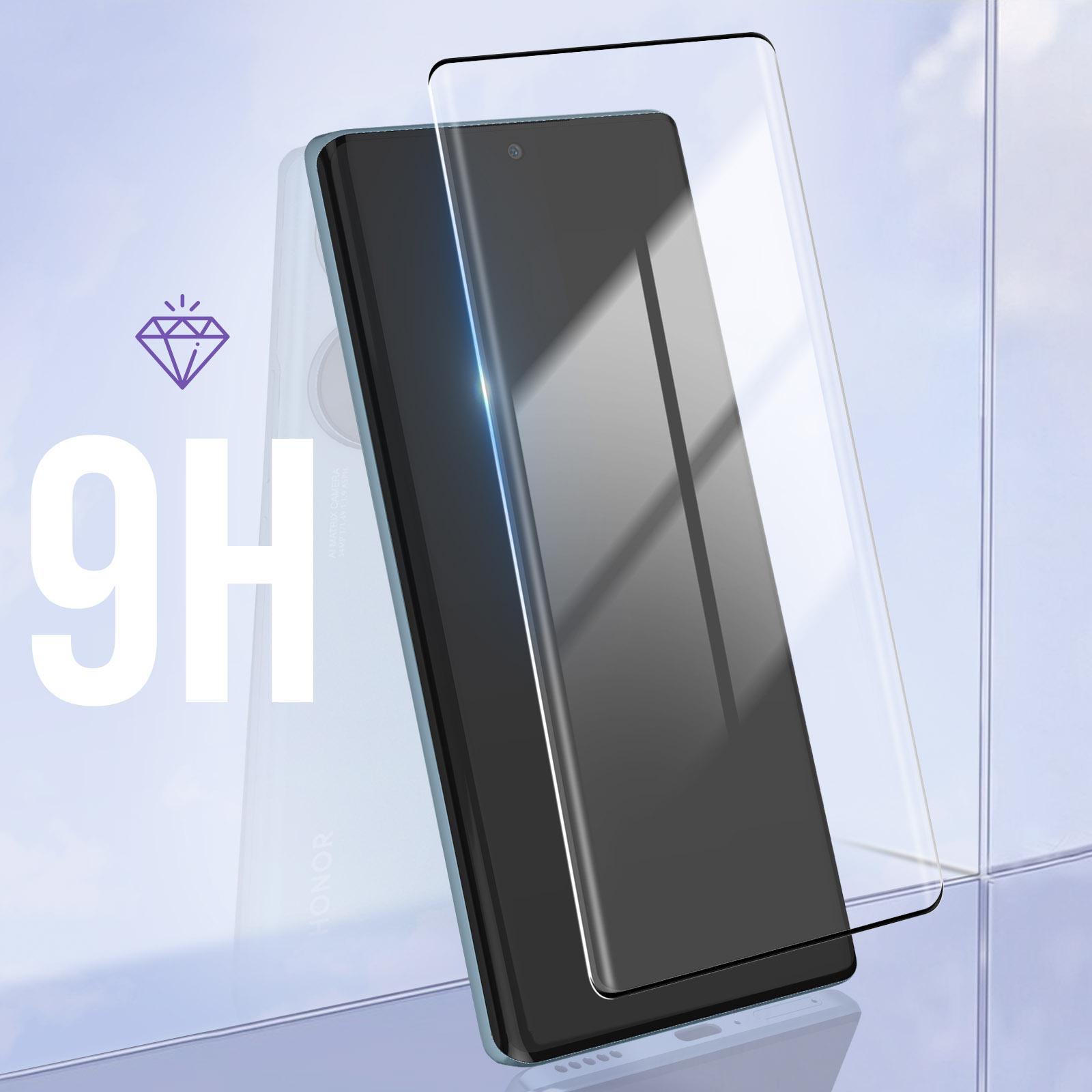 Thumbnail - Avizar 9H Härtegrad Glas-Displayschutzfolie (1 Stück, Honor 70), Smartphone Schutzfolie, Schwarz
