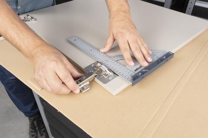 Productafbeelding wolfcraft 1 Rep. montageplaat set voor kopscharnier