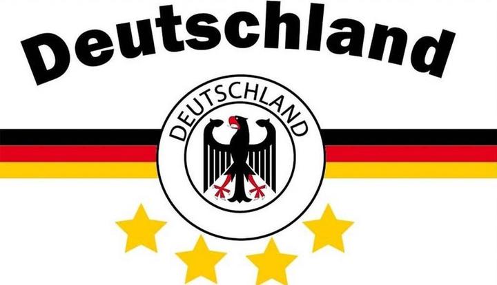 Actual product image trends4cents Flag Germany 17 WHITE 4 STARS 90 x 150 cm with 2 brass eyelets