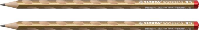 Actual product image STABILO Pencil EASYgraph S Metallic right-handed, 2 pieces, gold (2.20 mm, HB, 2x)