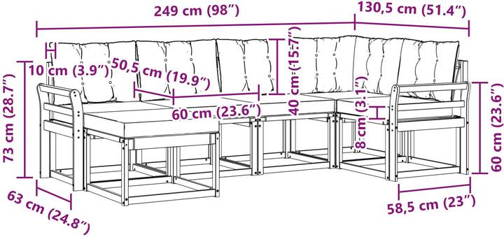 Produktbild vidaXL Outdoor-Sofagarnitur