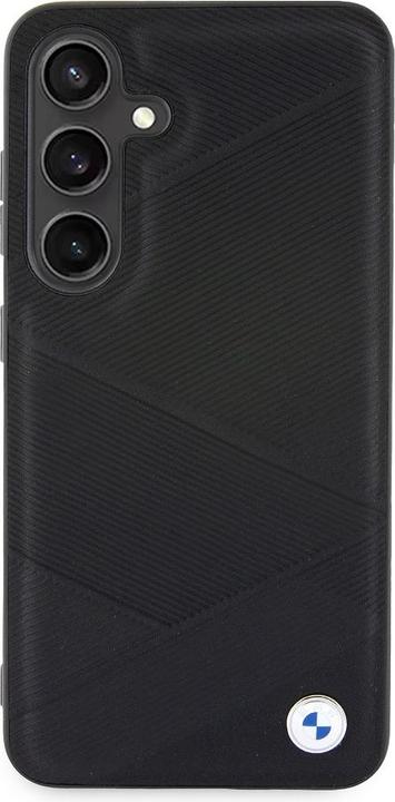 Produktbild BMW BMHCS23RCGPK S921 czarny/black hardcase Signature Leather Crossing Lines Pattern (Samsung Galaxy S24)