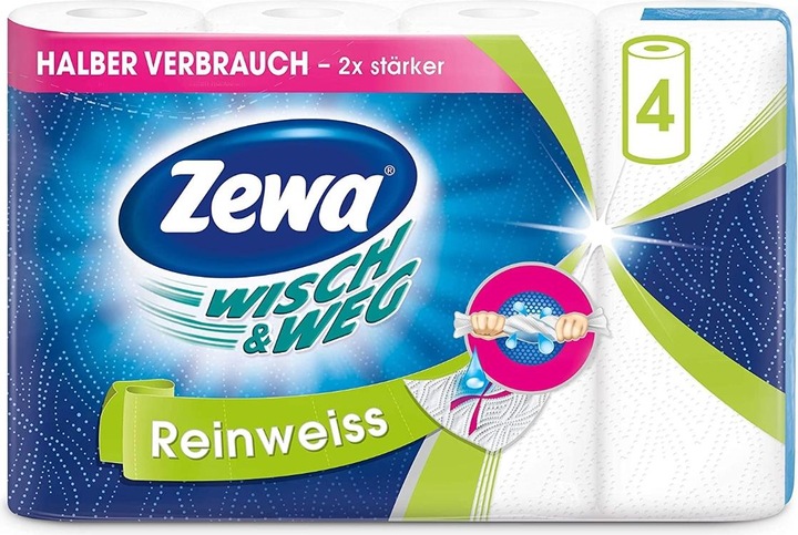 Zewa Wipe&Way Pure White (4 x)
