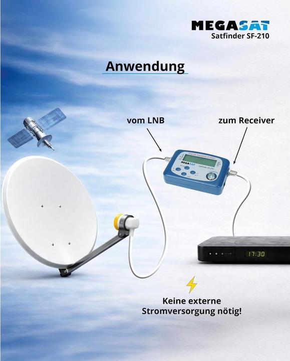 Actual product image Megasat Satfinder SF 210 (Measurement technology)