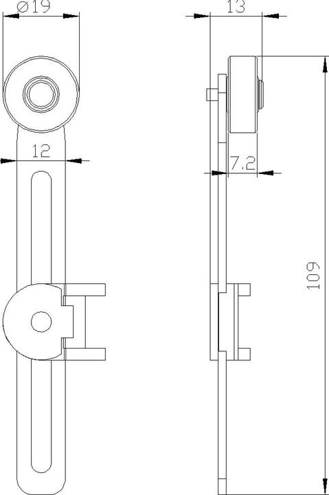 Produktbild Siemens Drehhebel einstellbar mit Rastloch