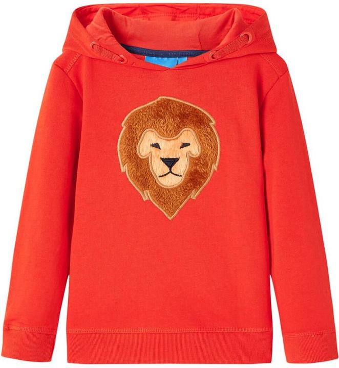Produktbild VidaXL Kinder-Kapuzenpullover Rot 104,Material: 92 % Baumwolle. 8 (104)