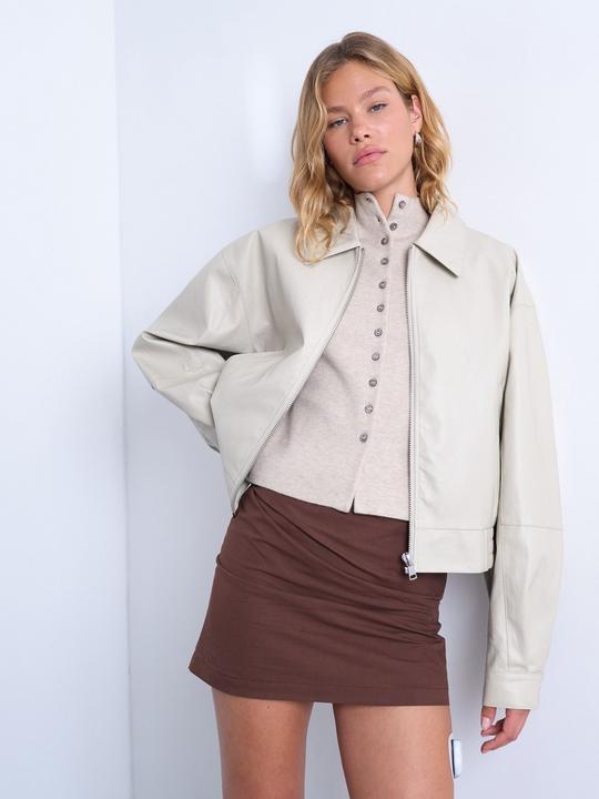 Immagine prodotto Spokey Fly-Away Kragen Jacke Lederjacke (M)