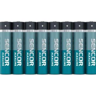 Sencor Einmal alkalisch Batterie AAA, 8-pack (8 pz., AAA / LR03 / Micro / R03 / AM4 / MN2400 / KR03), Batterie + pile