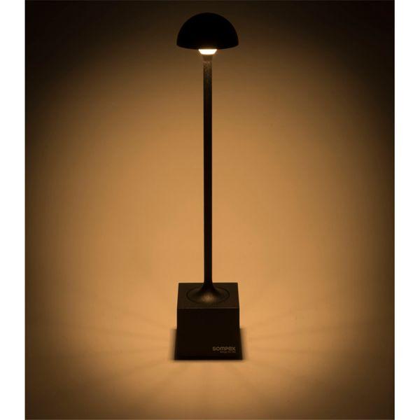 Actual product image Sompex FLORA black rechargeable table lamp (247 lm)