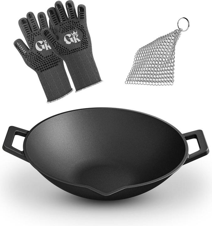 Actual product image Gusskönig Wok (Cast iron, 36 x 10 cm)