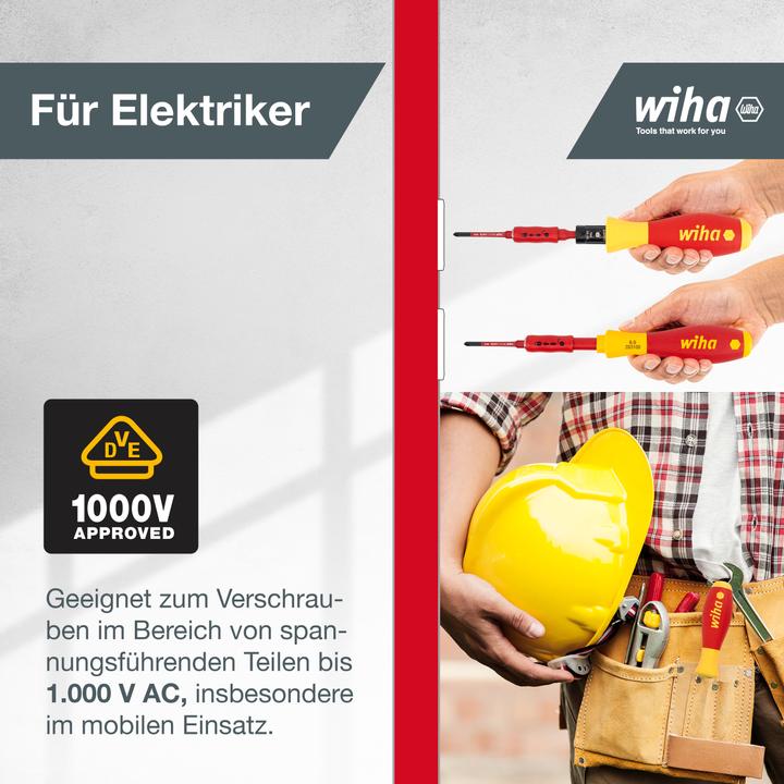 Produktbild Wiha Drehmoment-Schraubendreher Set (Pozidriv-Kreuzschlitz (PZ), Phillipps-Kreuzschlitz (PH), Schlitz)