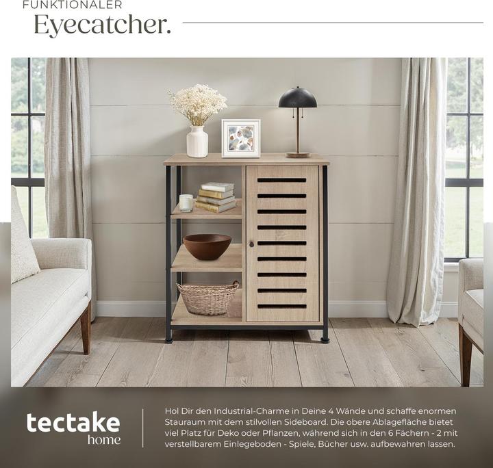 Image du produit tectake Buffet 71x32x82cm (71 x 32 x 82 cm)