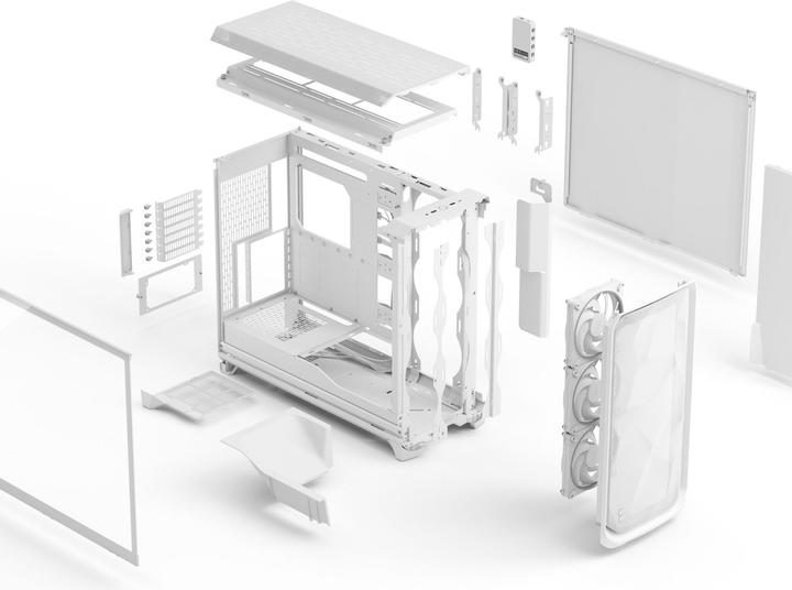 Image du produit Fractal Meshify 3 XL Ambience Pro RGB Clear Tint White (mATX, ATX, SSI EEB, ITX, SSI CEB, EE-ATX)