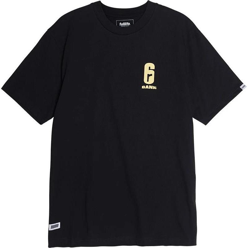 Fulllife, Shirt, t-shirt six siege bank, Schwarz, (XL)
