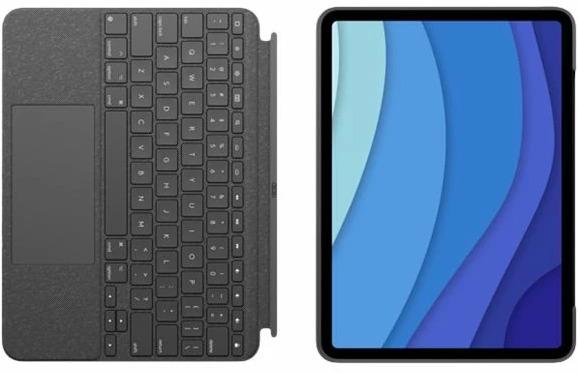 Image du produit Logitech Combo Touch - Grey - Fra - Central (FR, iPad Pro 12.9 2021 (5ème génération))