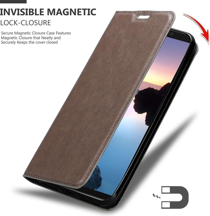 Actual product image Cadorabo Book Invisible Magnet Cover (Cubot J7)
