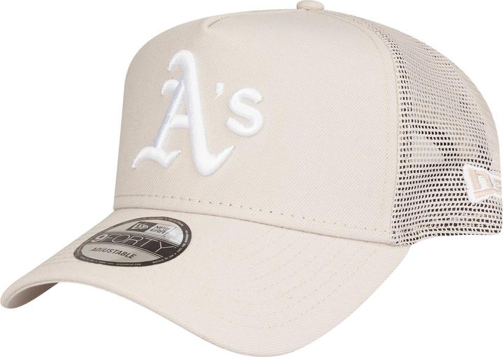 Produktbild New Era 9Forty Snapback Trucker Cap Oakland Athletics Stone