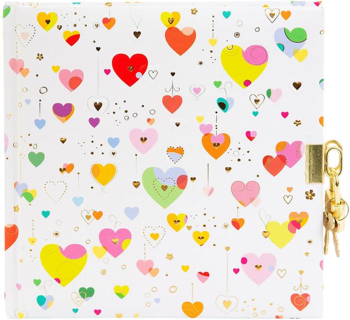 Actual product image Goldbuch Diary 16.5x16.5 96S. Heart light (16.5 x 16.5 cm, Plain, Hardcover)