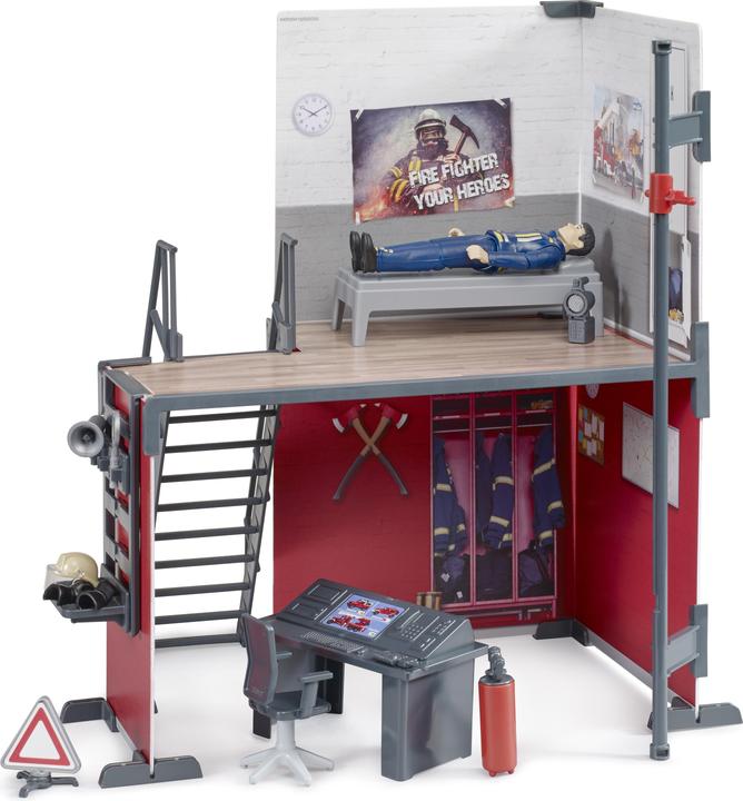 Produktbild Bruder bworld Feuerwehrstation m. Feuerwehrmann