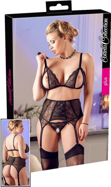 Produktbild Cottelli Collection Spitzen Straps-Set (XXL)