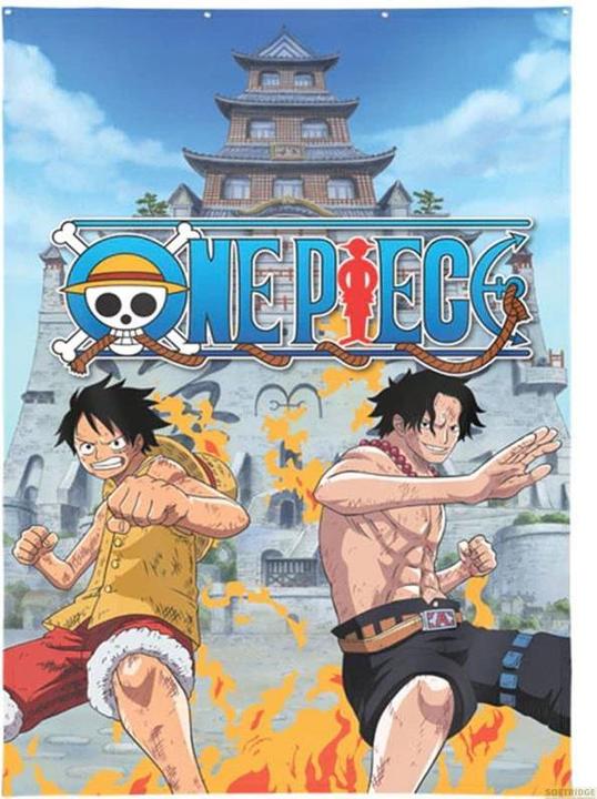 Immagine prodotto Lyo Vorhänge - One Piece - Luffy & Ace (125 x 85 cm)