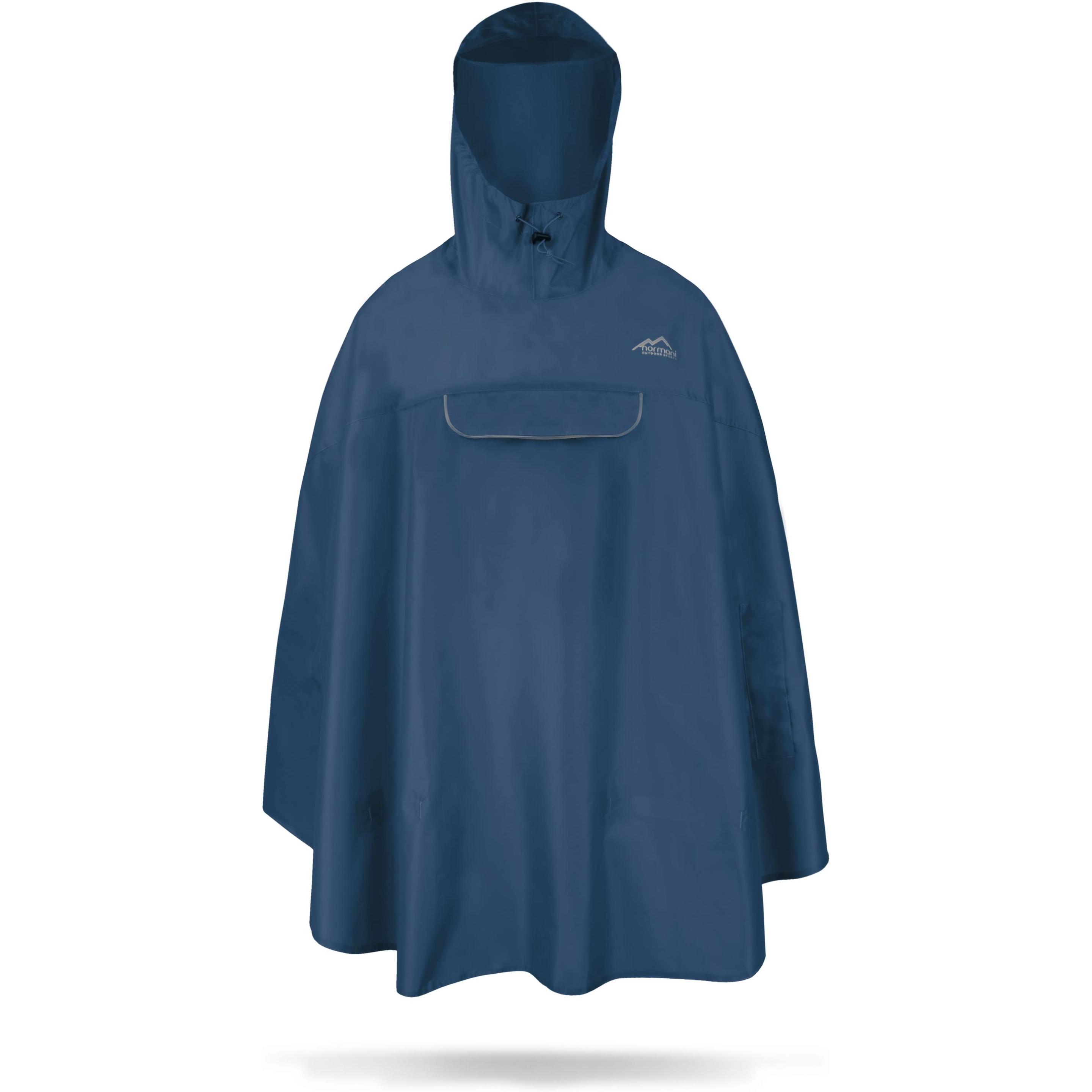 Thumbnail - Normani, Herren, Jacke, Regenponcho Cherrapunji - 9213 (3XL), Blau, 3XL