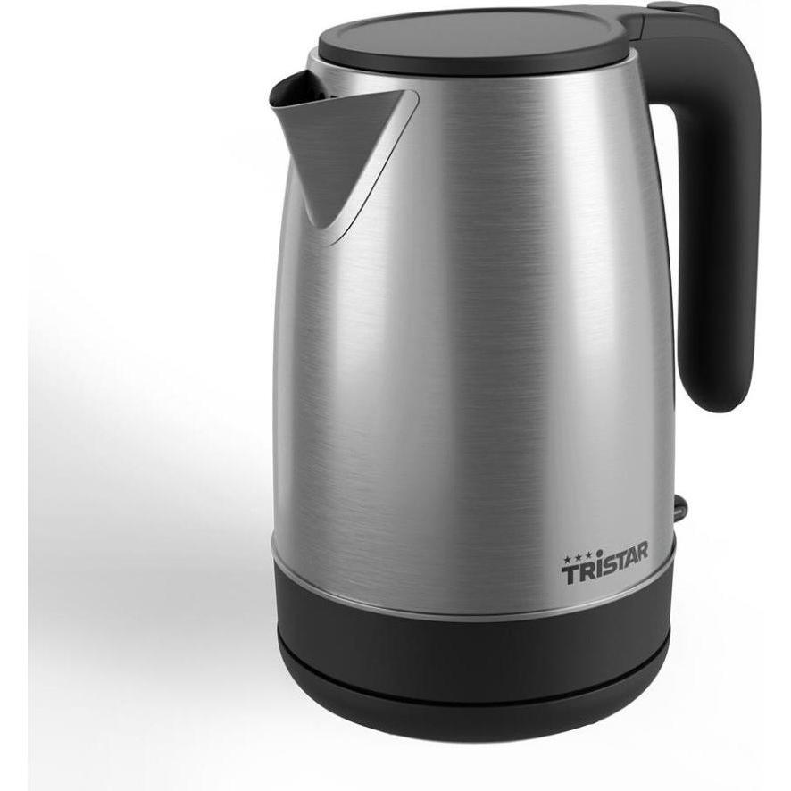 Tristar Wasserkocher Edelstahl 1,7 Liter, Waterkoker, Zwart, Zilver