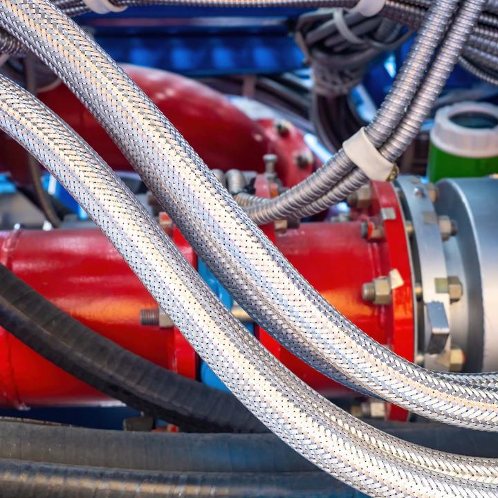 Produktbild XPOtool Flexschlauch 800mm DN19 Panzerschlauch 2x3/4"ÜM (24,12mm) Edelstahl EPDM