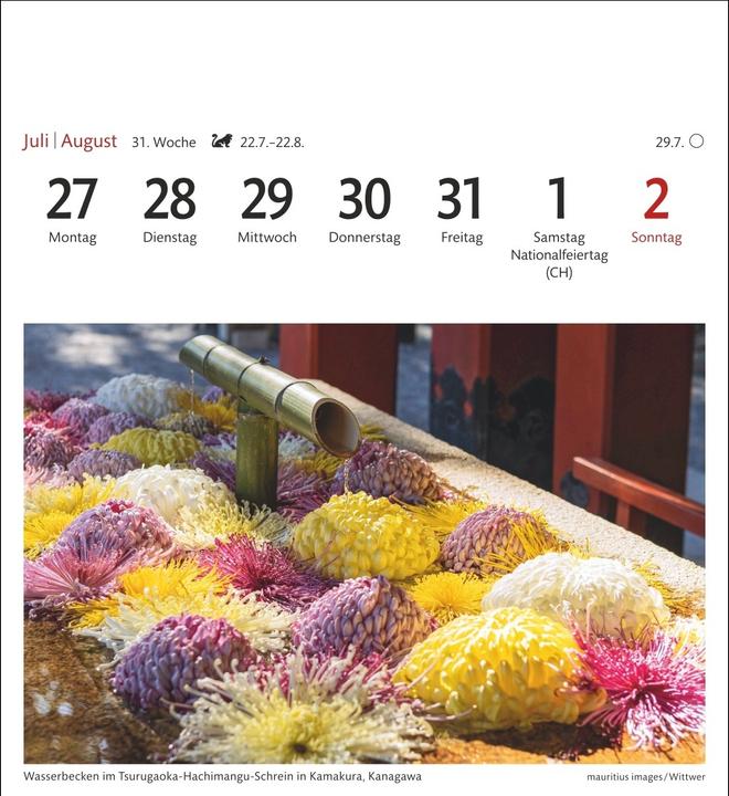 Actual product image Harenberg Japan Sehnsuchtskalender 2026 - Wochenkalender mit 53 Postkarten (Hardcover, German)