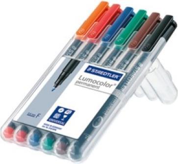 Produktbild Staedtler Lumocolor permanent (Mehrfarbig, 0.40 mm, 6 x)