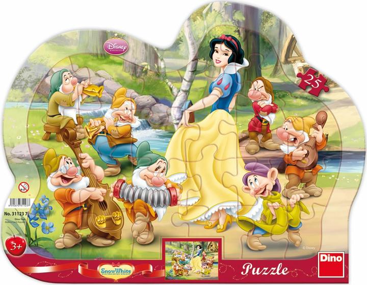 Produktbild Dino Puzzle Schneewittchen und die sieben Zwerge 25 Teile (25 Teile)