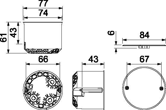 Produktbild OBO Bettermann HW Gerätedose
