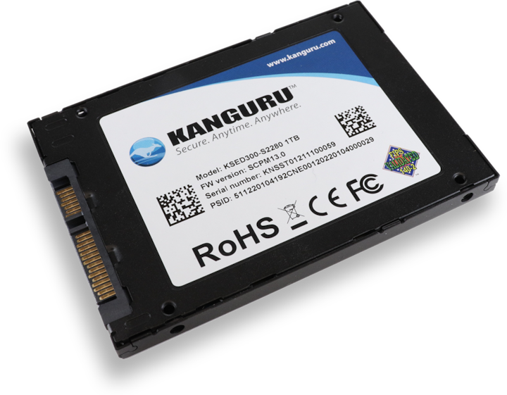 Image du produit iStorage 2TB 2.5" SATA Kanguru OPAL SED300 (2000 Go, 2.5")