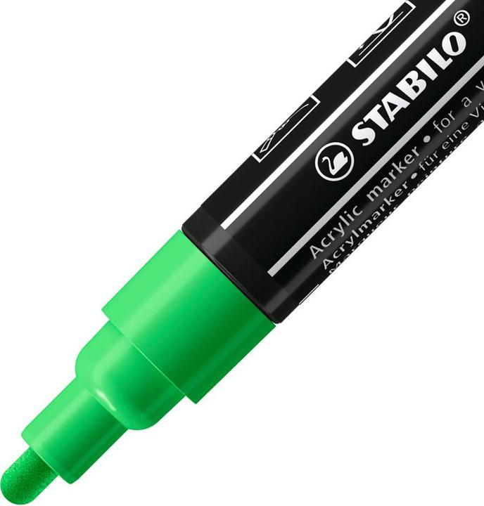 Produktbild STABILO FREE Acrylic Acrylmaker (Schwarz, Laubgrün, 3 mm, 5 x)