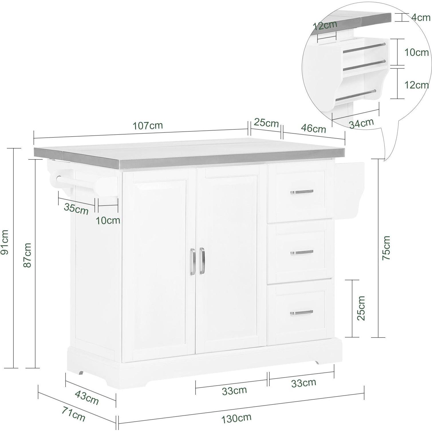 Thumbnail - SoBuy, Servierwagen, Bonnie
