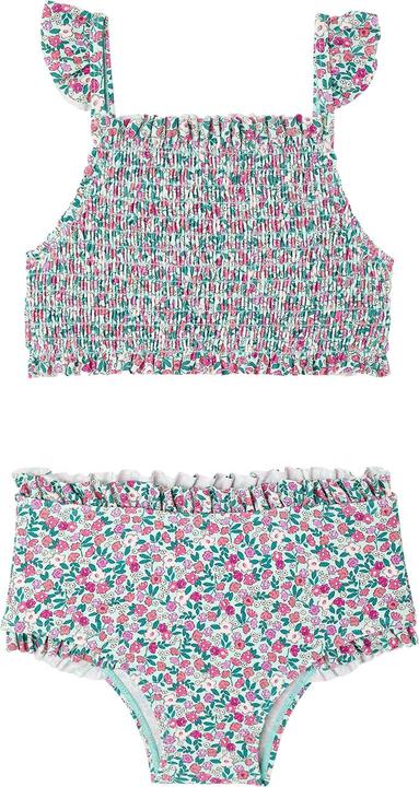 Actual product image Vertbaudet Mädchen Bikini mit gesmoktem Oberteil