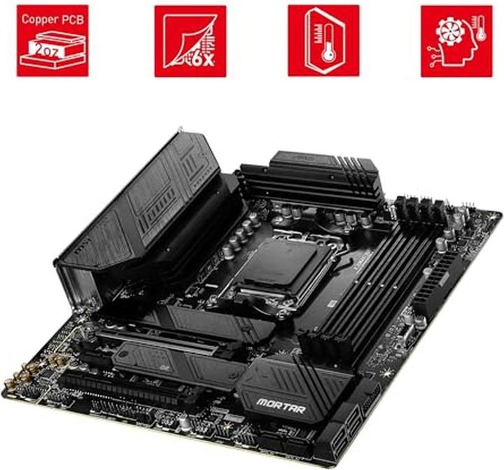 Produktbild MSI MAG B650M Mortar WIFI (AM5, AMD B650, mATX)
