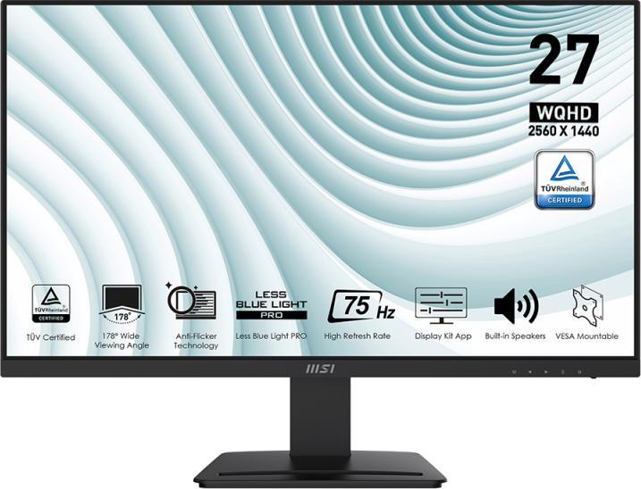 Produktbild MSI PRO MP273QVDE (2560 x 1440 Pixel, 27")