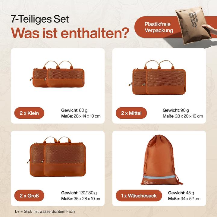 Produktbild Travel Dude 7-teiliges Packwürfel-Set