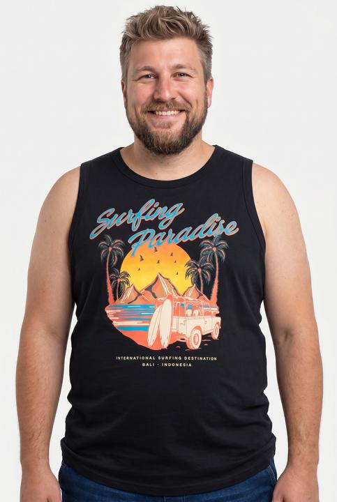 Produktbild Men+ Tanktops, 2er-Pack, Print, Rundhals (L)
