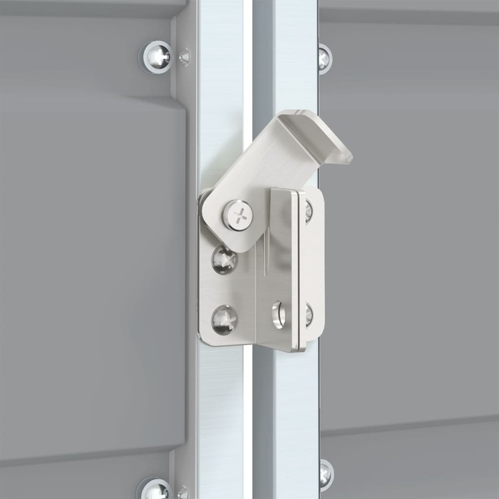 Produktbild VidaXL Mülltonnenbox für 2 Tonnen Grau 144x81x113 cm Stahl