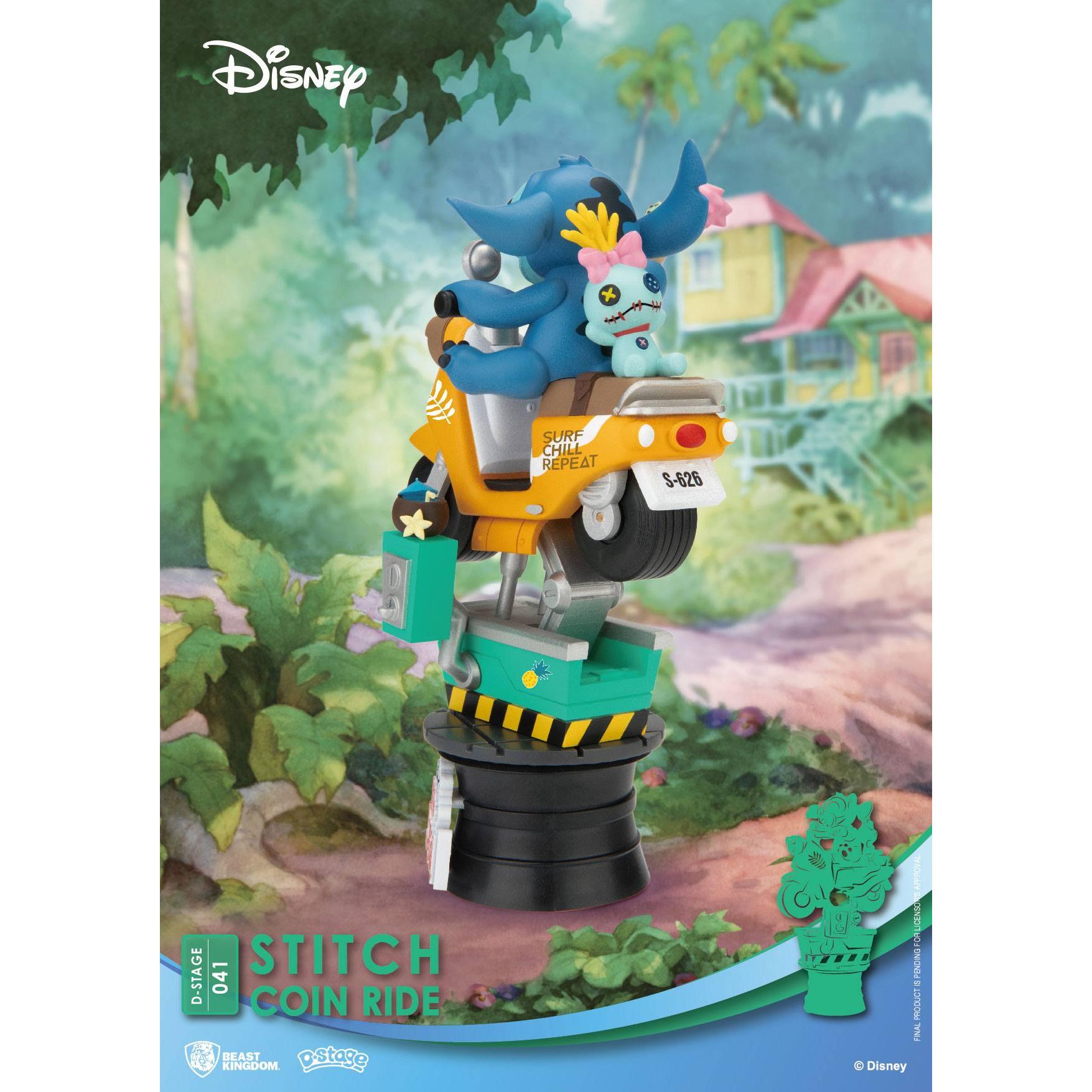 Beast Kingdom Disney D-Stage PVC Diorama Stitch Coin Ride 16 cm