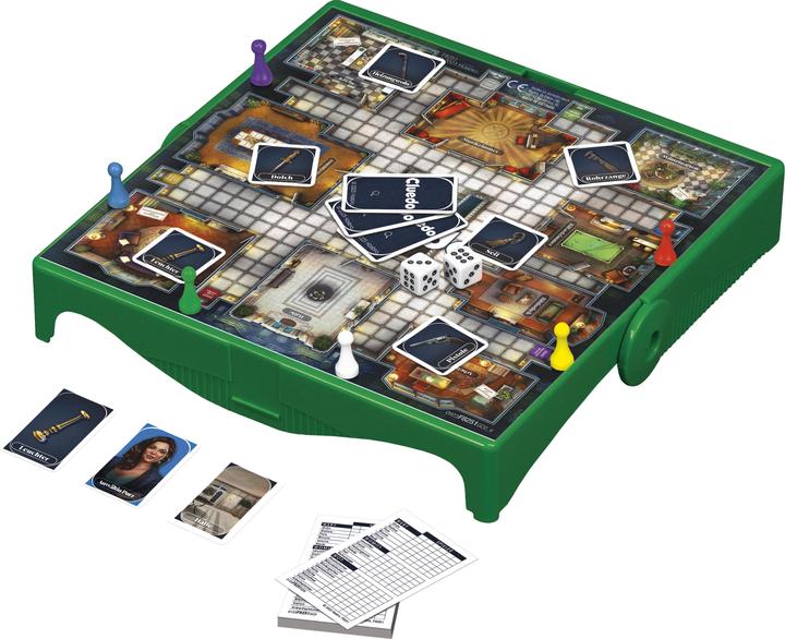 Actual product image Hasbro Gaming Cluedo Compact, portable game for 3-6 players, travelling game for children, fun anywhere (German, 3 - 6 Players)