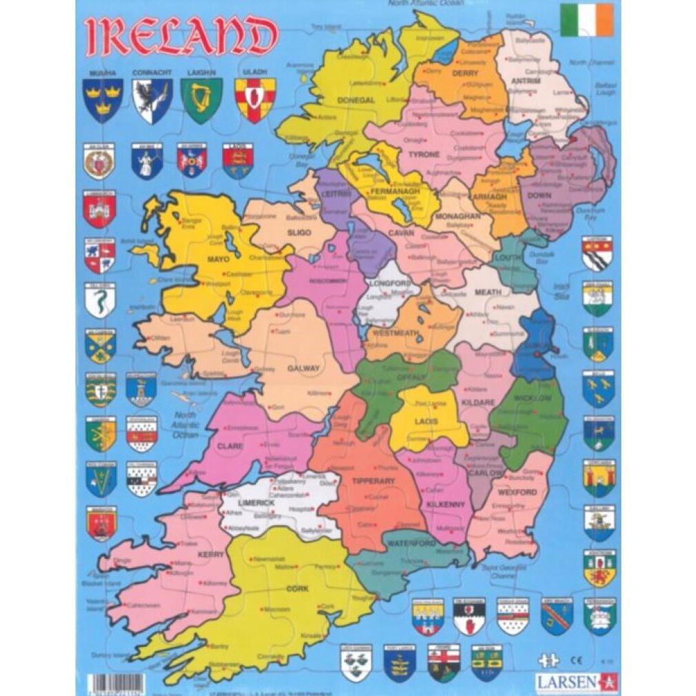 Larsen Puzzle - Irland (politisch) (48 Teile)
