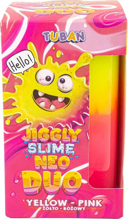 Actual product image Tuban Jiggly Slime Neo Duo gelb-rosa 430g