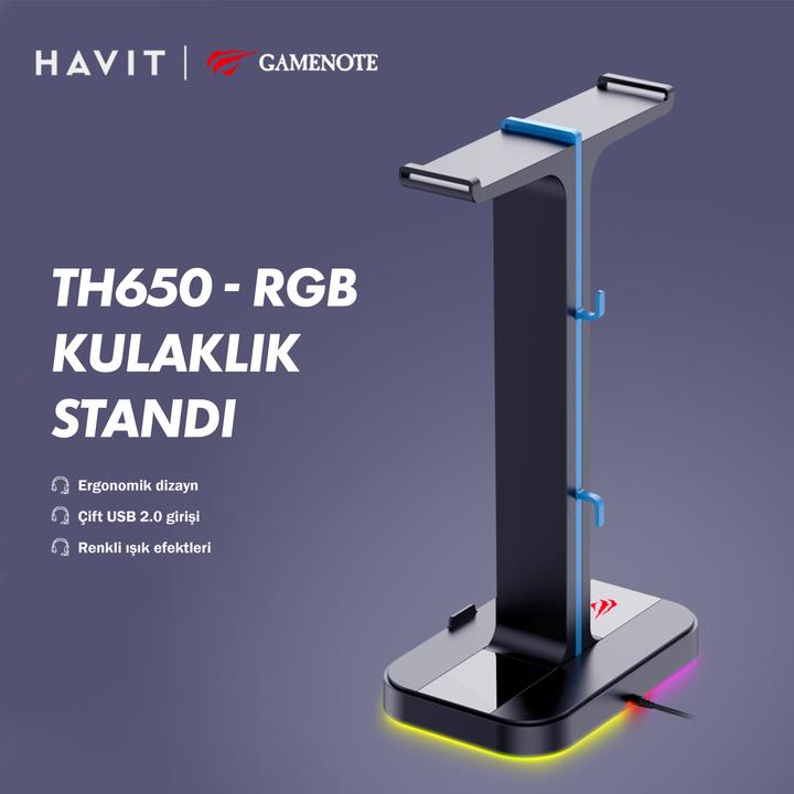 Productafbeelding Havit TH650 Hoofdtelefoonstandaard RGB