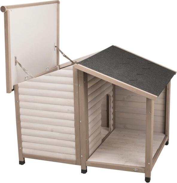 Actual product image Trixie natura dog house lodge saddle roof (Dog kennel)