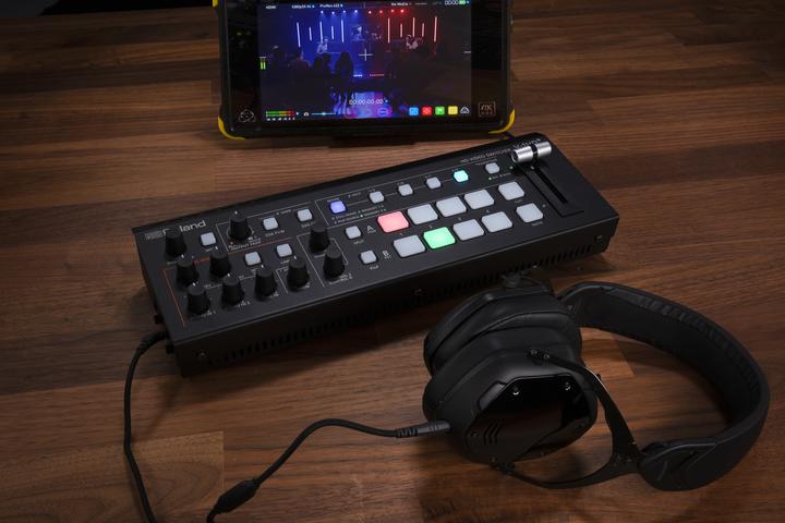 Actual product image Roland V-1HD+ 4 CH. HD VIDEO SWITCHER, 720P/1080I/1080P FORMATS, W. SCALER & 2 MIC PRE-AMPS