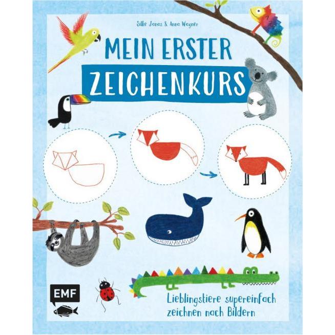 Edition Fischer Malbuch - Lieblingstiere - Schritt-für-Schritt
