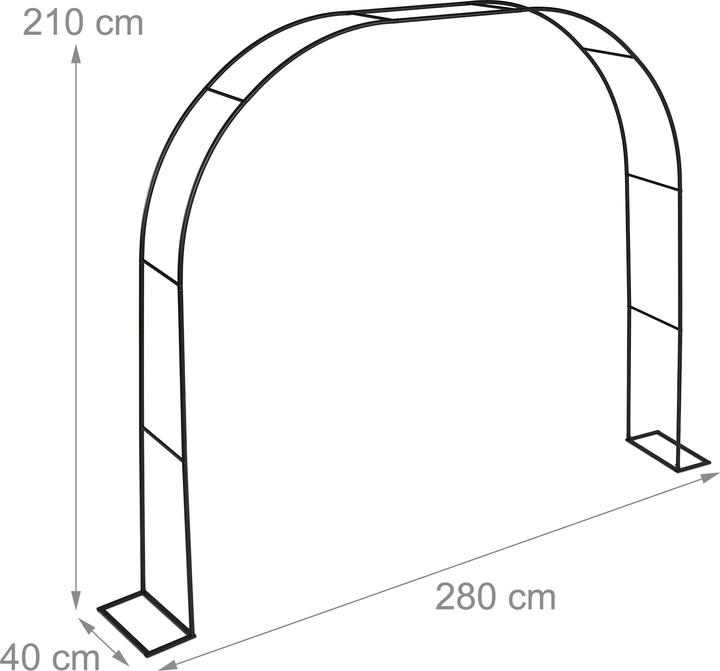 Produktbild Relaxdays Rosenbogen (40 cm, 280 cm)
